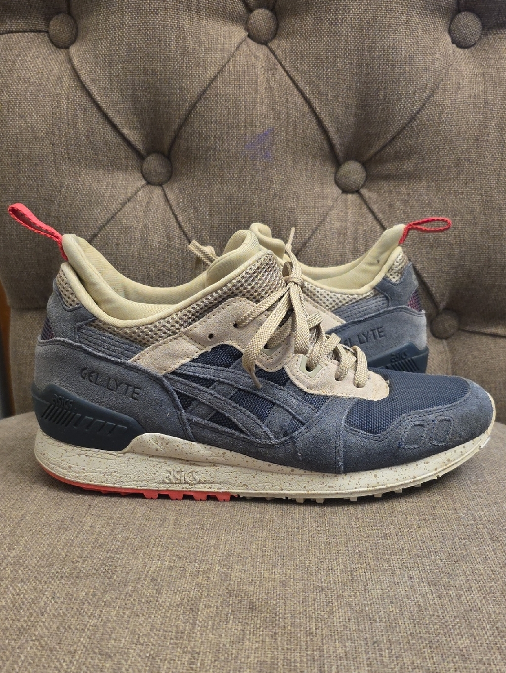 ASICS GEL-Lyte Women's Blue Suede Casual Sneaker